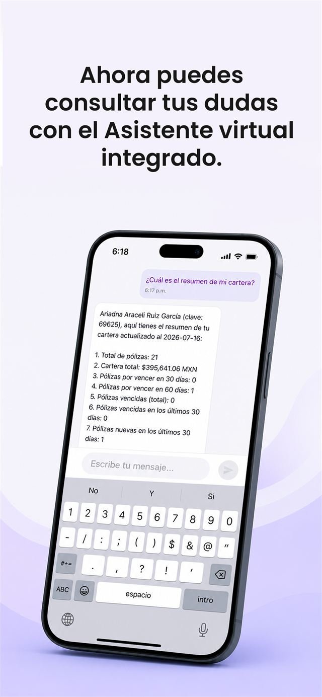 Conversación con el asistente virtual de inteligencia artificial de la app
